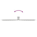 vidaXL négyszögletes rozsdamentes acél esőztető zuhanyrózsa 40x40 cm