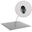 vidaXL négyszögletes rozsdamentes acél esőztető zuhanyrózsa 40x40 cm