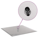 vidaXL négyszögletes rozsdamentes acél esőztető zuhanyrózsa 50x50 cm