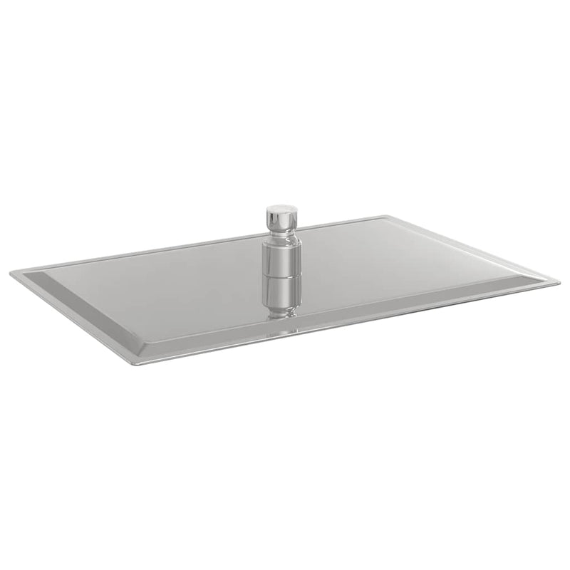 vidaXL négyszögletes rozsdamentes acél esőztető zuhanyrózsa 30x20 cm