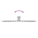 vidaXL négyszögletes rozsdamentes acél esőztető zuhanyrózsa 30x20 cm