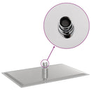 vidaXL négyszögletes rozsdamentes acél esőztető zuhanyrózsa 30x20 cm