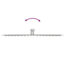 vidaXL négyszögletes rozsdamentes acél esőztető zuhanyrózsa 40x30 cm