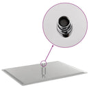 vidaXL négyszögletes rozsdamentes acél esőztető zuhanyrózsa 40x30 cm