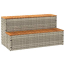 vidaXL pezsgőfürdő lépcső 100x50x50,5 cm polyrattan és akácfa