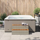 vidaXL pezsgőfürdő lépcső 100x50x50,5 cm polyrattan és akácfa