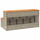 vidaXL pezsgőfürdő lépcső 100x50x50,5 cm polyrattan és akácfa