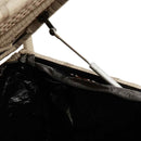 vidaXL bézs polyrattan kerti tárolópad párnával