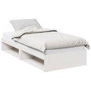 vidaXL nappali ágy matraccal fehér 100x200 cm tömör fa fenyőfa