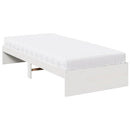 vidaXL nappali ágy matraccal fehér 100x200 cm tömör fa fenyőfa