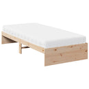 vidaXL tömör fenyőfa kanapéágy matraccal 90 x 200 cm
