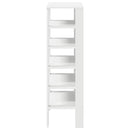 vidaXL fehér szerelt fa cipőtároló szekrény 61x32x105 cm