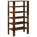 vidaXL füstös tölgy színű szerelt fa cipőtartó 61x32x105 cm