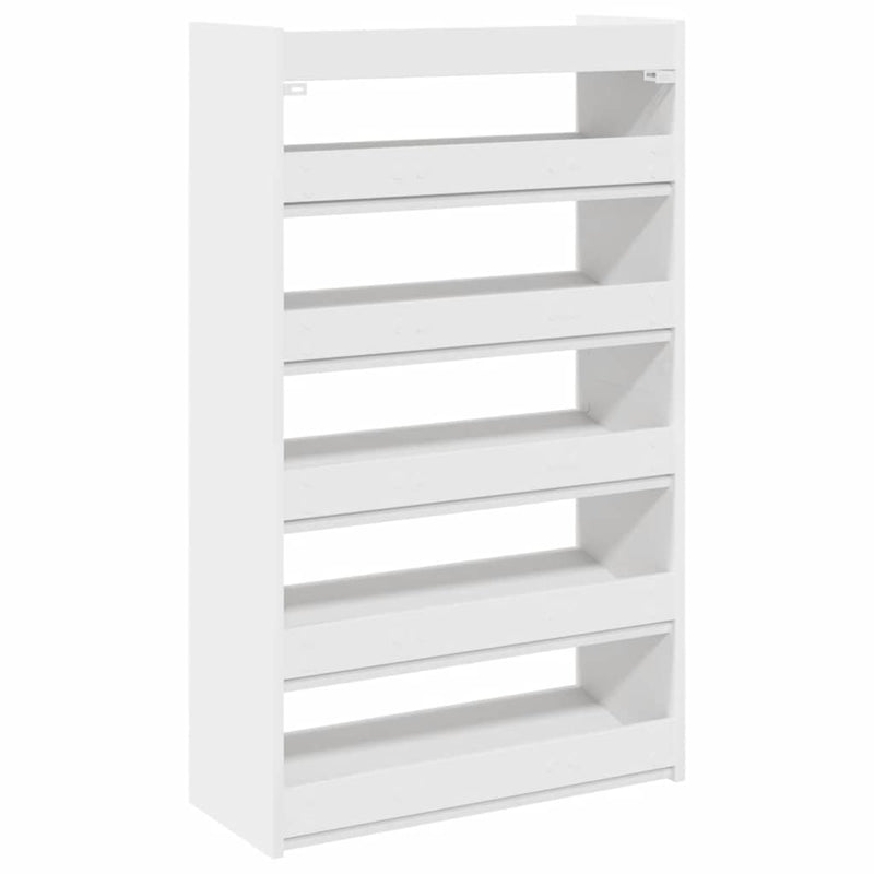 vidaXL fehér szerelt fa cipőtároló szekrény 60 x 25x 100 cm