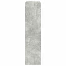 vidaXL betonszürke szerelt fa cipőtartó 60x25x100 cm