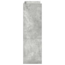 vidaXL betonszürke szerelt fa cipőtartó 60x25x81 cm