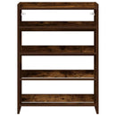 vidaXL füstös tölgy színű szerelt fa cipőtartó 80x25x61,5 cm