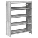vidaXL szürke sonoma színű szerelt fa cipőtartó 60x25x81 cm
