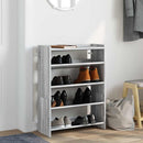 vidaXL szürke sonoma színű szerelt fa cipőtartó 60x25x81 cm