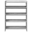 vidaXL szürke sonoma színű szerelt fa cipőtartó 60x25x81 cm