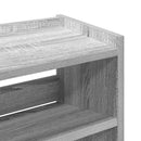 vidaXL szürke sonoma színű szerelt fa cipőtartó 60x25x81 cm