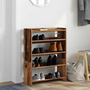 vidaXL antik fa szerelt fa cipőtartó 60x25x81 cm