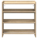 vidaXL sonoma tölgy színű szerelt fa cipőtartó 60x25x62 cm