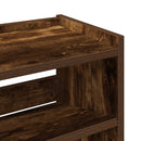 vidaXL füstös tölgy színű szerelt fa cipőtartó 60x25x62 cm