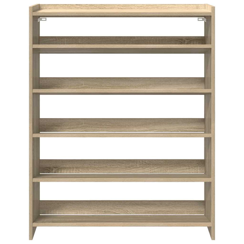 vidaXL sonoma tölgy színű szerelt fa cipőtartó 80x25x100 cm