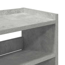 vidaXL betonszürke szerelt fa cipőtartó 80x25x81 cm