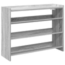 vidaXL szürke sonoma színű szerelt fa cipőtartó 80x25x62 cm
