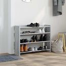 vidaXL szürke sonoma színű szerelt fa cipőtartó 80x25x62 cm