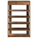 vidaXL antik fa szerelt fa cipőtartó 60x30x98 cm