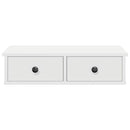 vidaXL Falipolc fiókokkal fehér 60x28x15 cm műszaki fa