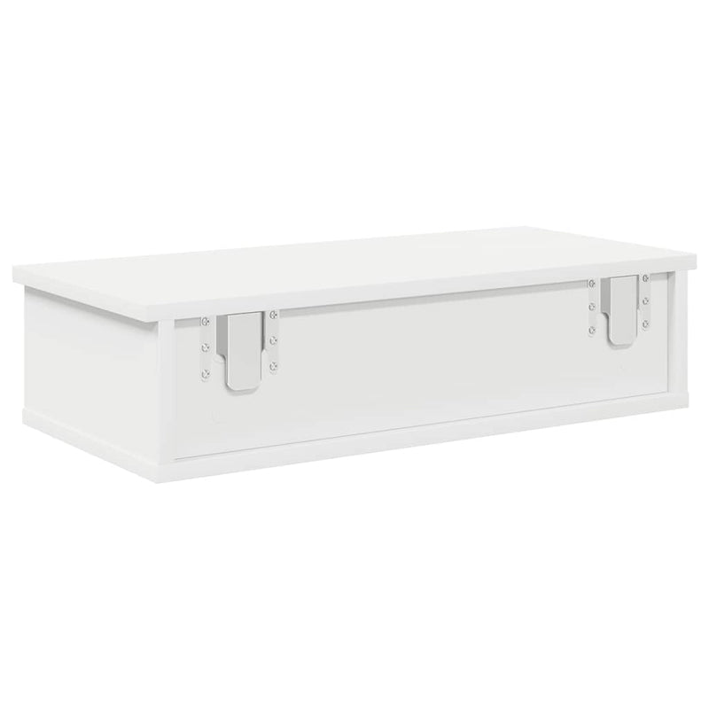 vidaXL Falipolc fiókokkal fehér 60x28x15 cm műszaki fa