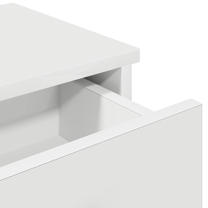 vidaXL Falipolc fiókokkal fehér 60x28x15 cm műszaki fa