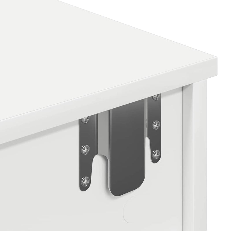 vidaXL Falipolc fiókokkal fehér 60x28x15 cm műszaki fa