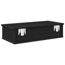 vidaXL Falipolc fiókokkal fekete 60x28x15 cm műszaki fa