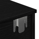 vidaXL Falipolc fiókokkal fekete 60x28x15 cm műszaki fa