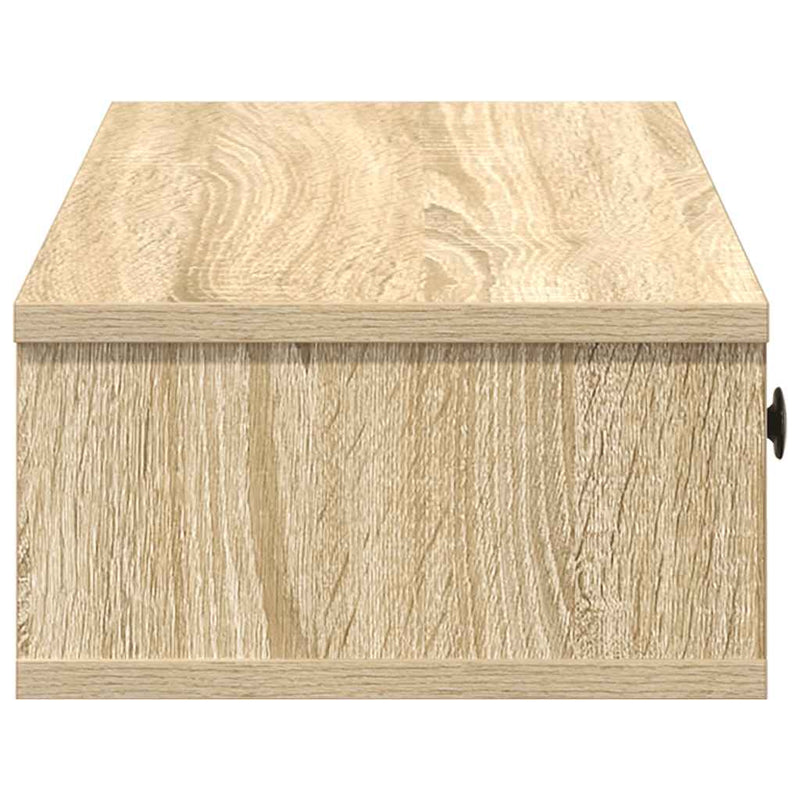 vidaXL Falipolc fiókokkal sonoma tölgy 60x28x15 cm műszaki fa