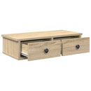 vidaXL Falipolc fiókokkal sonoma tölgy 60x28x15 cm műszaki fa