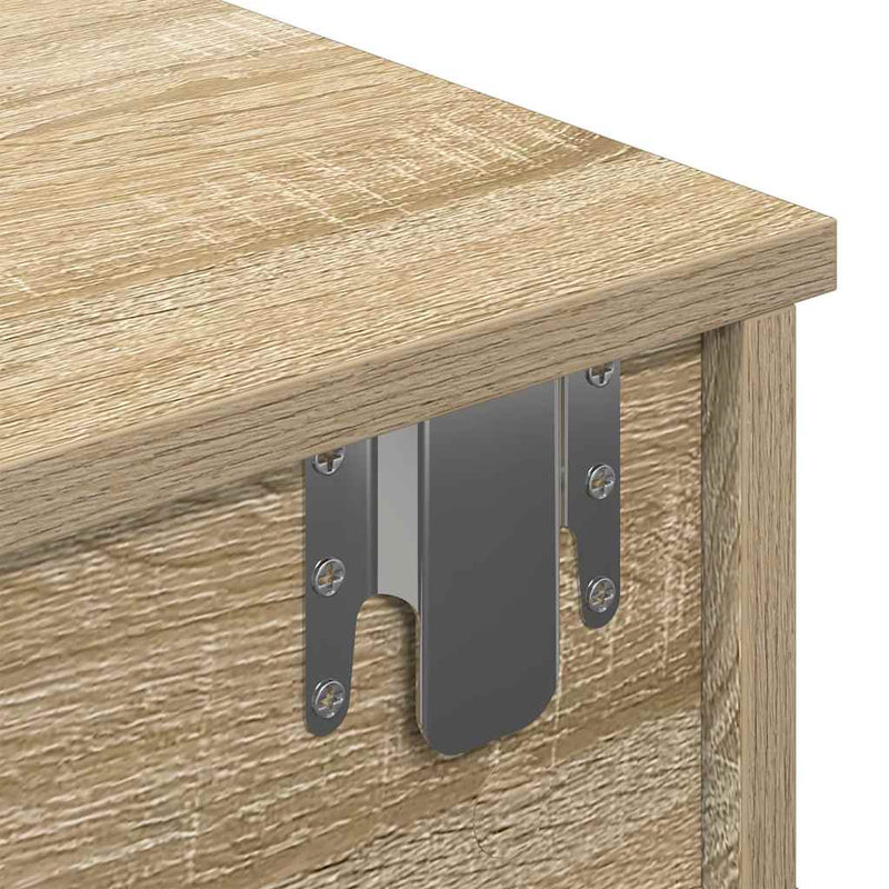 vidaXL Falipolc fiókokkal sonoma tölgy 60x28x15 cm műszaki fa