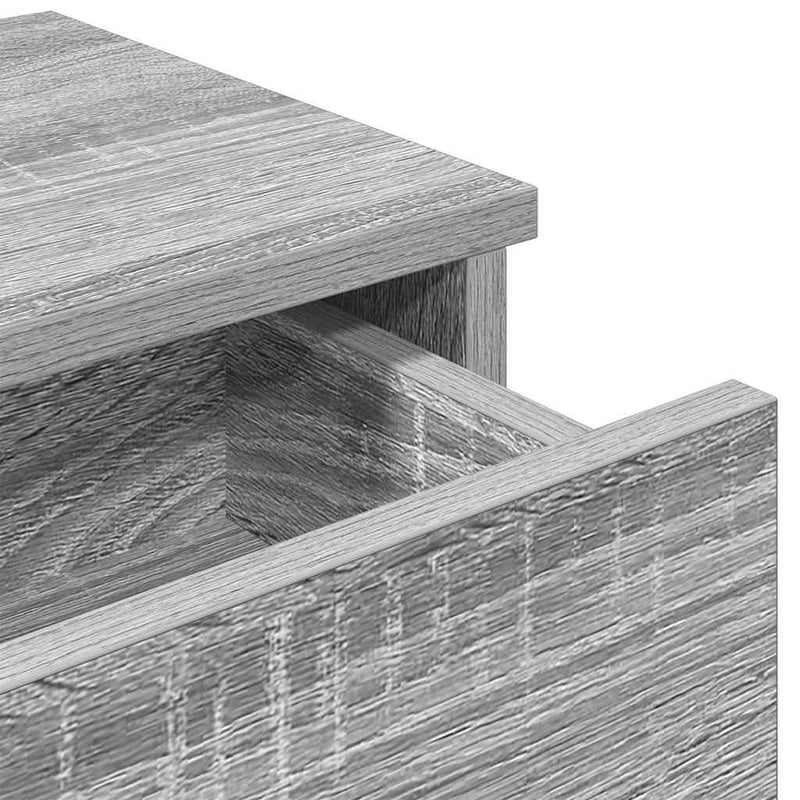 vidaXL Falipolc fiókokkal szürke sonoma 60x28x15 cm műszaki fa