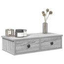 vidaXL Falipolc fiókokkal szürke sonoma 60x28x15 cm műszaki fa