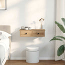 vidaXL Falipolc fiókokkal artisian tölgy 60x28x15 cm műszaki fa