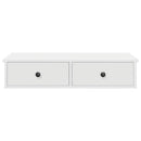 vidaXL Falipolc fiókokkal fehér 80x34x17 cm műszaki fa