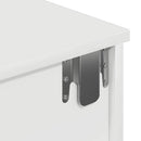 vidaXL Falipolc fiókokkal fehér 80x34x17 cm műszaki fa