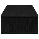 vidaXL Falipolc fiókokkal fekete 80x31x17 cm műszaki fa