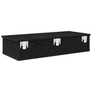 vidaXL Falipolc fiókokkal fekete 80x31x17 cm műszaki fa