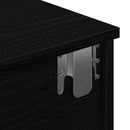 vidaXL Falipolc fiókokkal fekete 80x31x17 cm műszaki fa